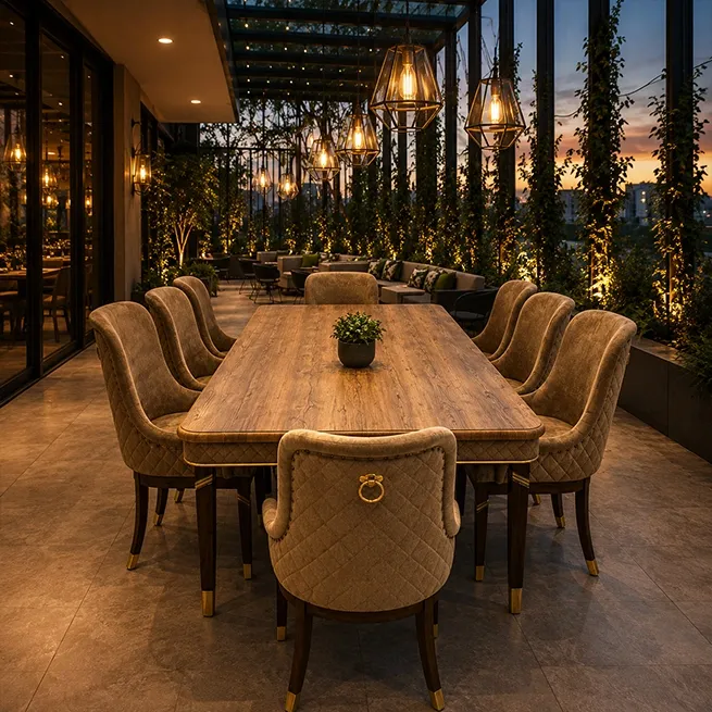 Elegant BrownTable Set