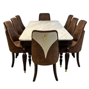 Luxury Marble Dining Table Set
