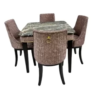 Luxury Square Marble Dining Set