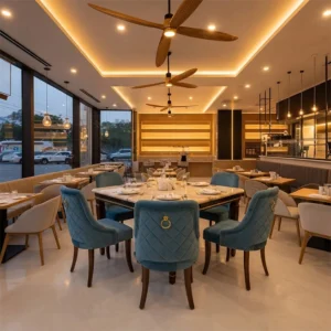 Luxury Square Marble Dining Set