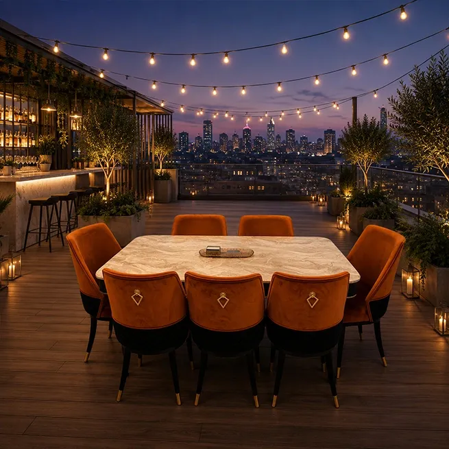 Modern Marble Dining Set