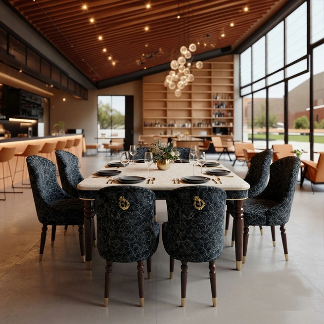 Royal Marble Dining Set - Image 3